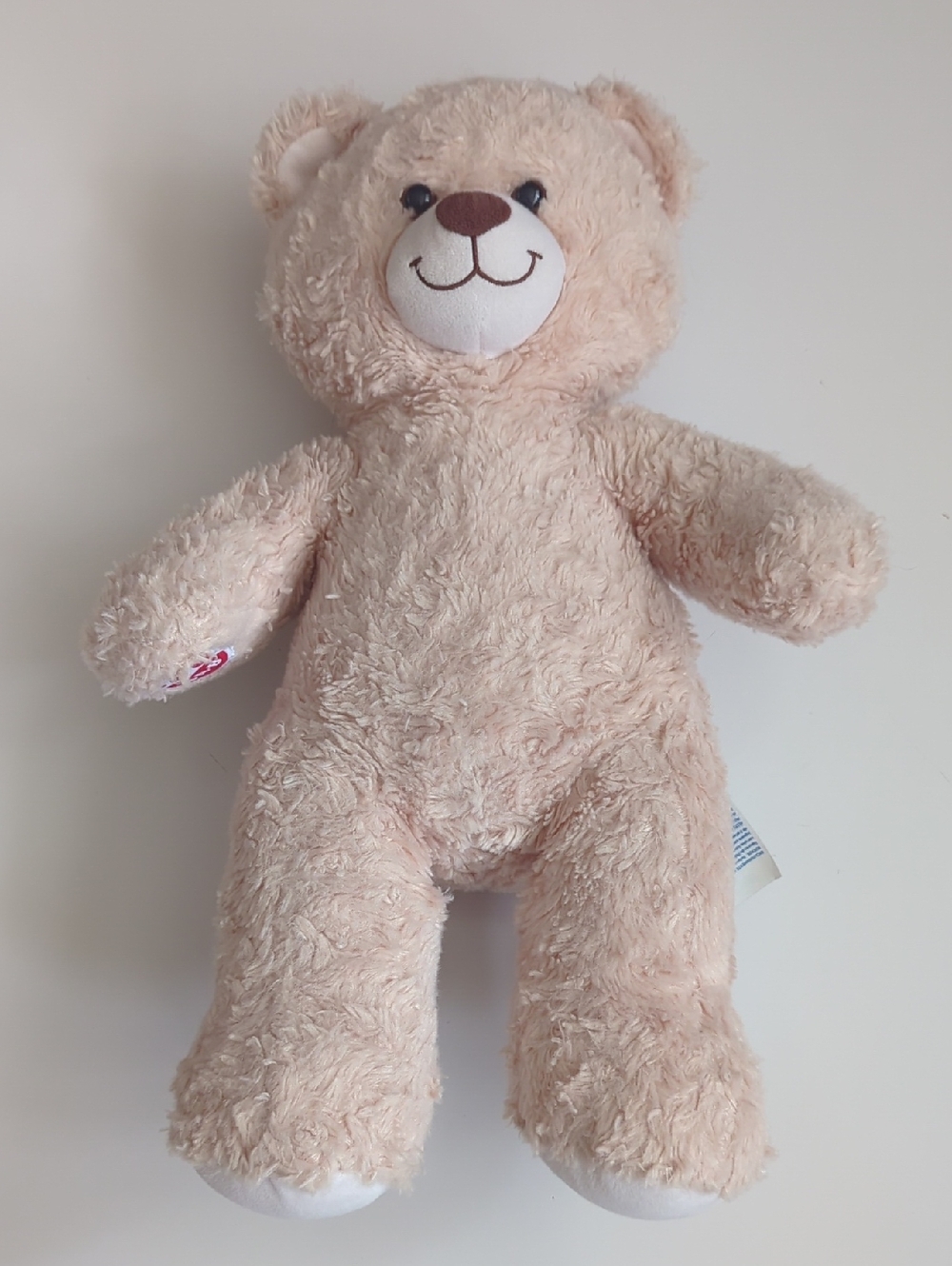 Build A Bear Tan Plush Teddy Bear 16" Brown Nose Stuffed Animal Soft Toy